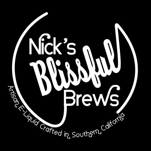 Nick's Blissful Brews E-Liquid Logo Design!