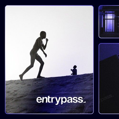 EntryPass wordmark logo inspired by bold bespoke Stripe style