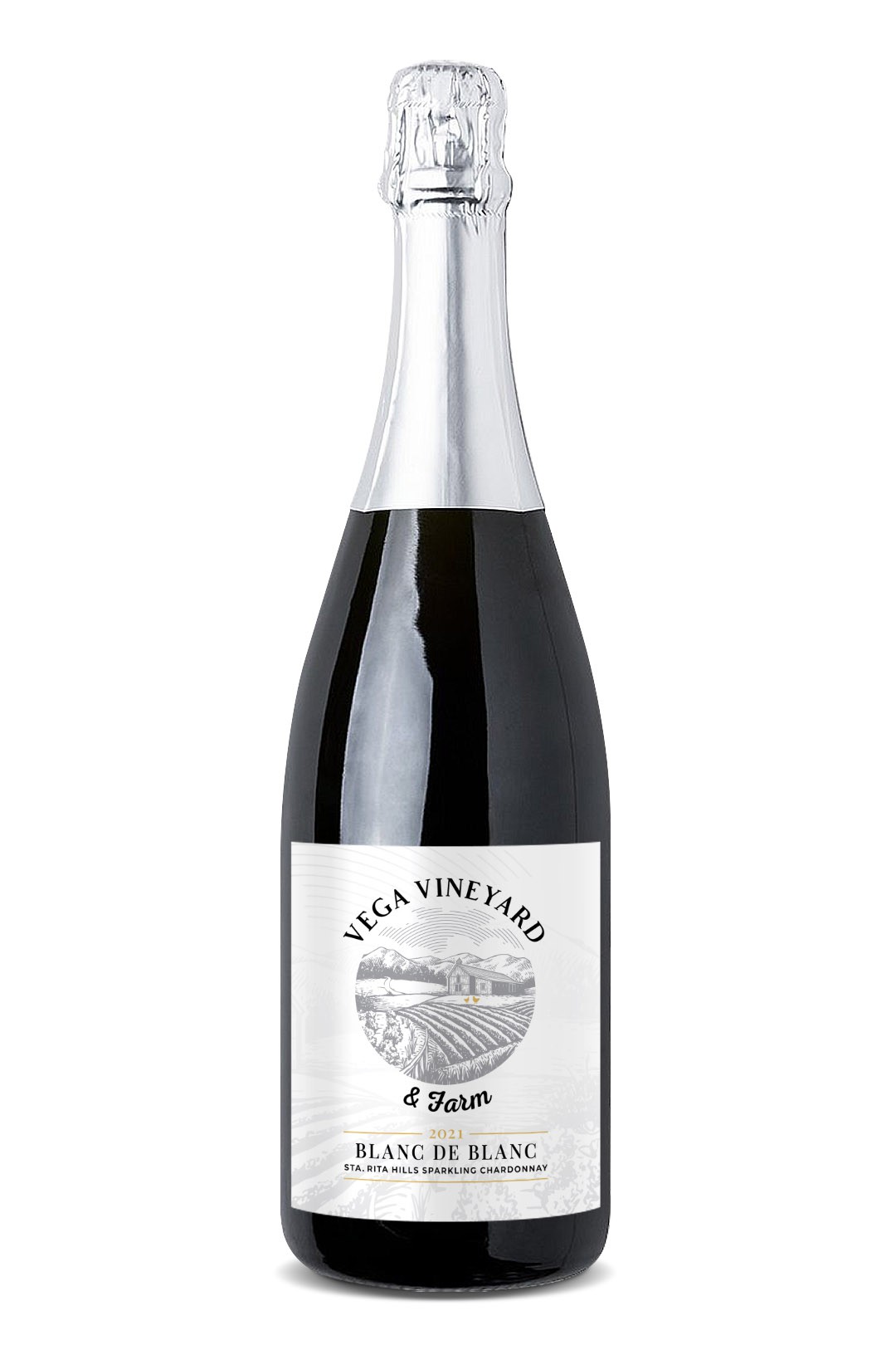 Vega Chard Sparkling Wine Label