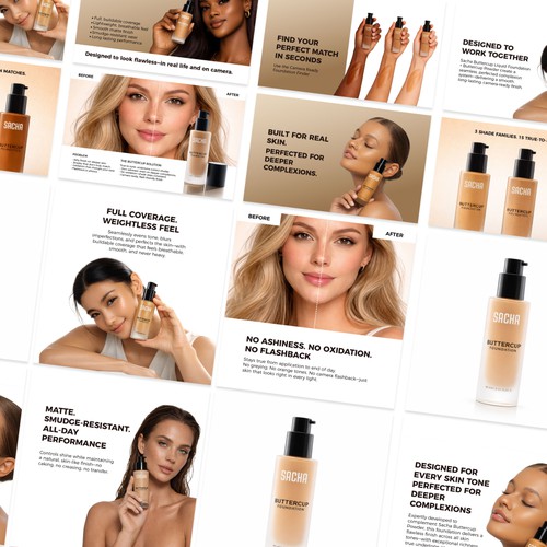 Buttercup Liquid Foundation – A+ Content Design