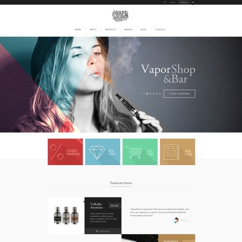 Vape Shop Website