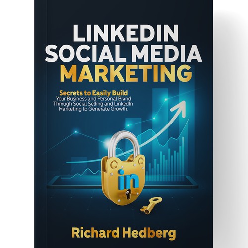Design a book cover about LinkedIn social media marketing
