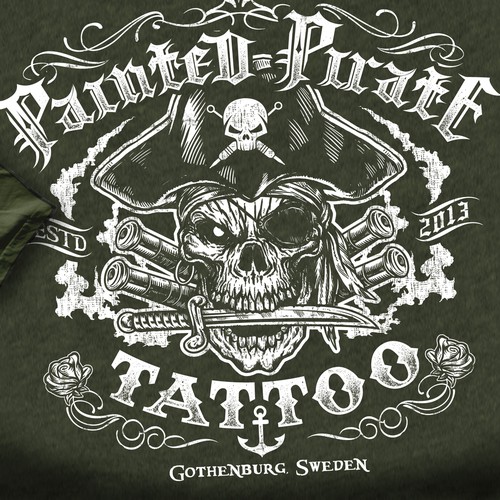 Tattoo shop T-shirt design