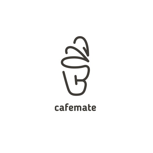 Wordmark for the initials cafemate