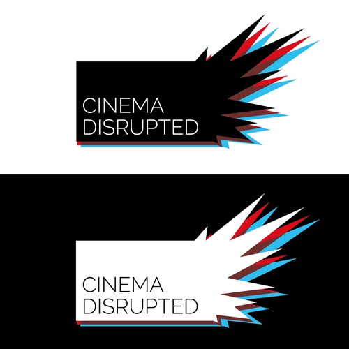 Design a logo for Cinema Disrupted, an event on how technology is changing everything about movies