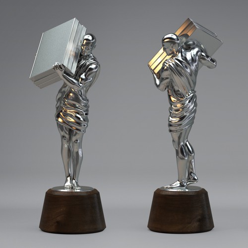 Create a trophy design for Reader's Legacy