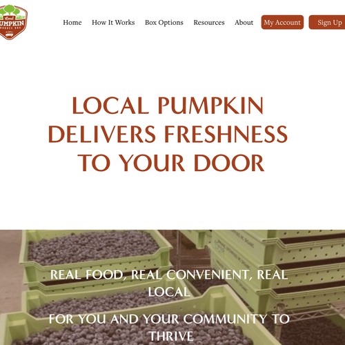 Local Pumpkin Produce Design Customization