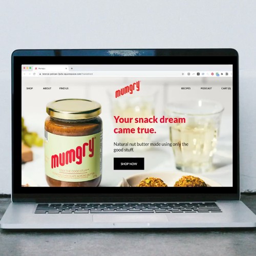 Squarespace Website for Peanut Butter Company