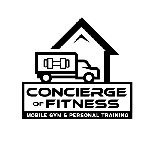 Modern logo for Mobile Fitness and Personal Training Gym