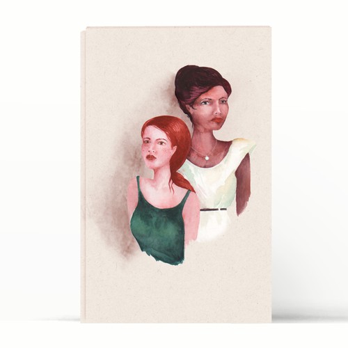 Two female characters for a book cover