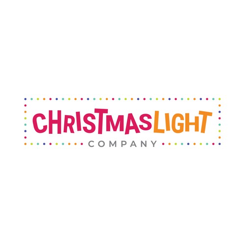 Festive logo for holiday lighting company