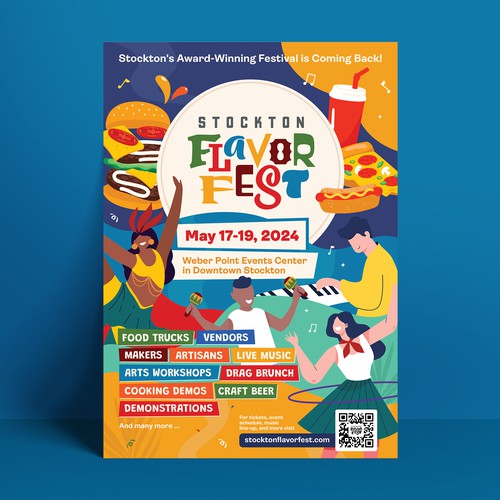 Poster Design for Stockton Flavor Fest