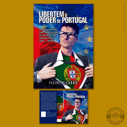 Book Cover Design, Capa para o autor português Filipe Ricardo