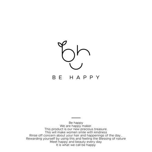 Winning logo for BE HAPPY