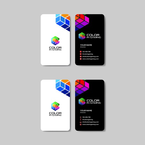 Business card design for Gaming company