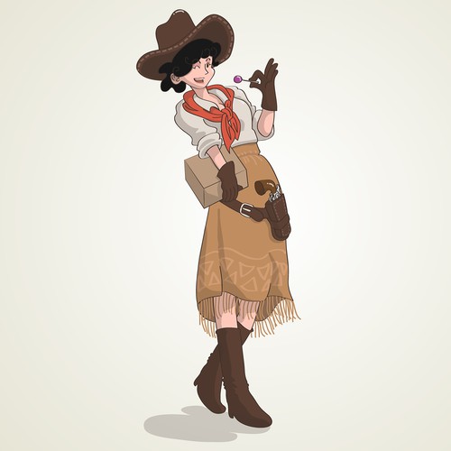 Candy Cowgirl Character Design