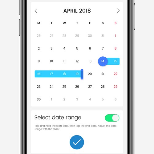 Calendar (Date range selecting)