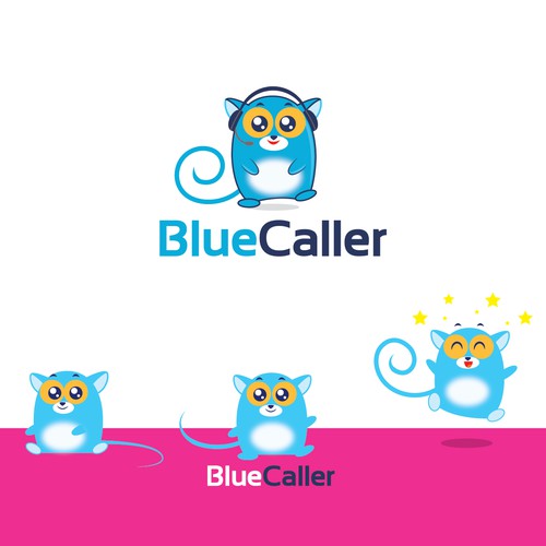 logo blue caller