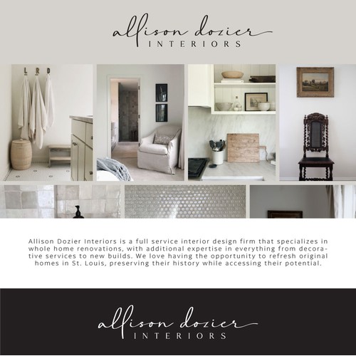 Logo for Interior design - Allison Dozier