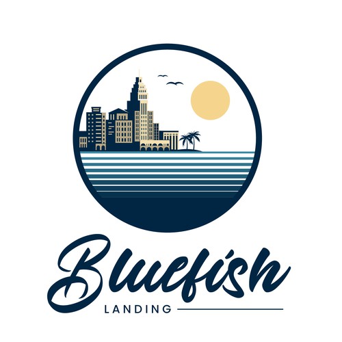 Mature, Organic logo for a boutique hotel property located in a beach town