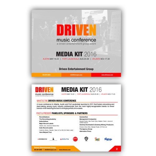 Winning Powerpoint Design for Driven Music Conference