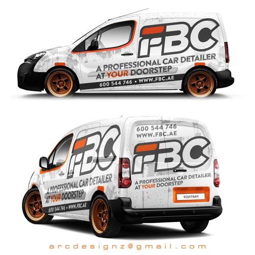 Car detailer wrap for FBC.