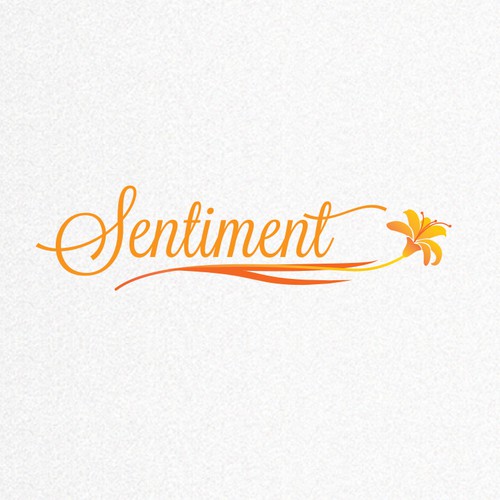 Attractive and elegant logo is wanted for Sentiment Flowers