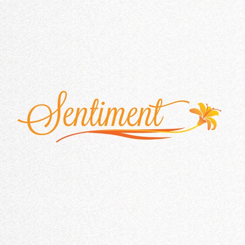 Attractive and elegant logo is wanted for Sentiment Flowers