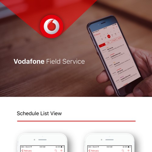 UI Design for Vodafone Field Service App