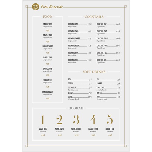 Menu Design