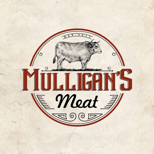 My hand drawing, Logo for Mulligan's Meat