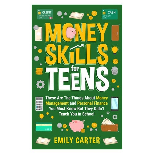 An E-Book Cover About Money Skills for Teens