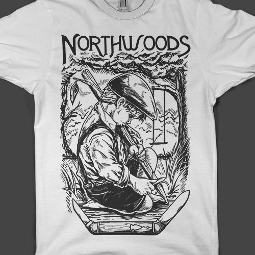 Old time sketch for Knife T-Shirt