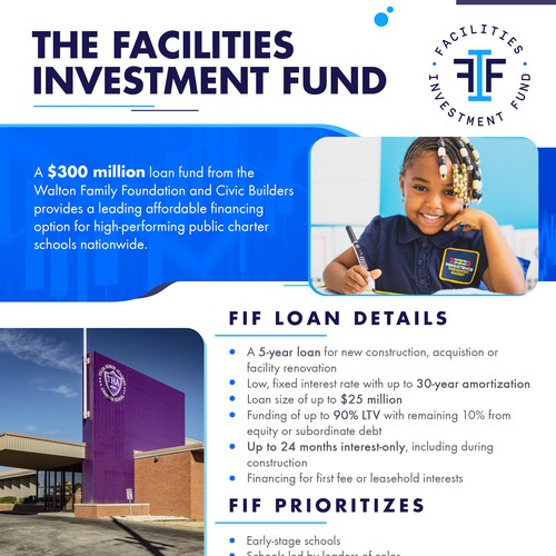 Infographic Flyer for The Facilities Investment Fund