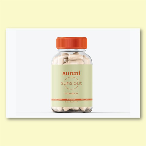 Supplement label design for SUNNI
