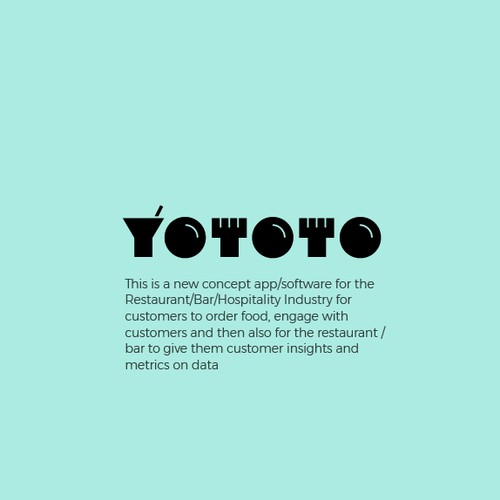 Logo concept for food app