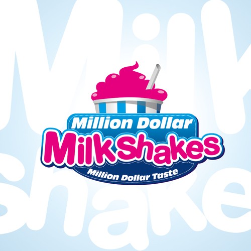 Create the next logo for Million Dollar Milkshakes