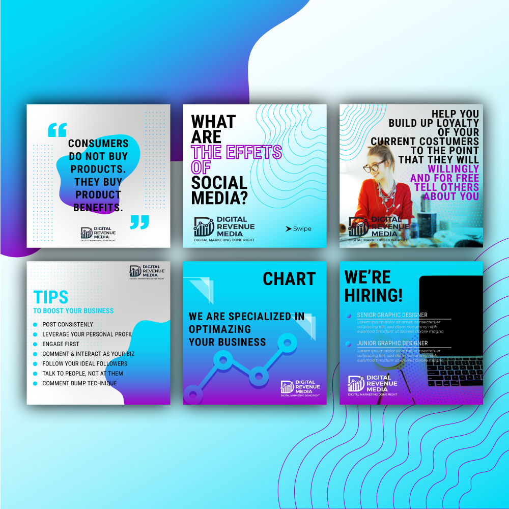 Postable instagram templates