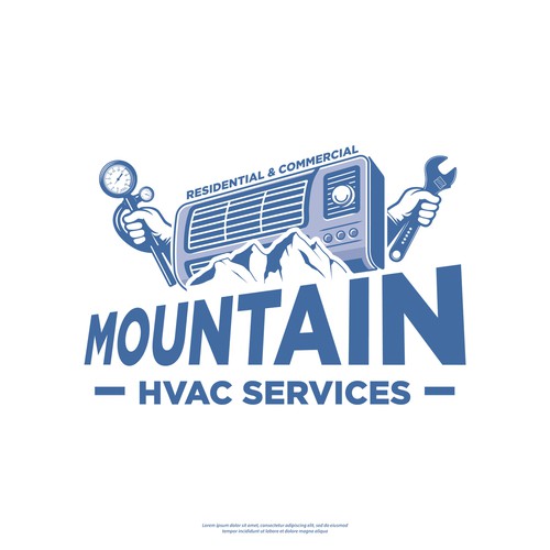MOUNTAIN HVAC Logo