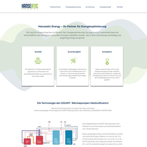 Website redesign for energy company