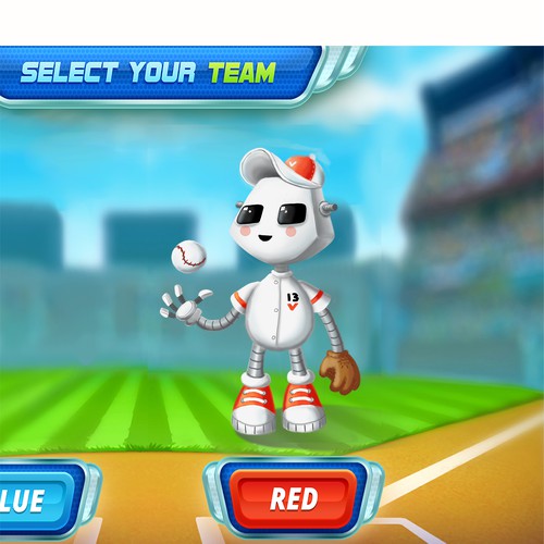 Baseball characters for a Japanese augmented reality app