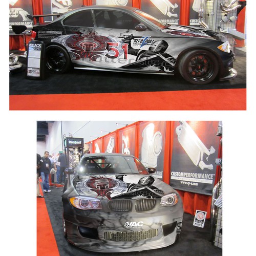 BMW 1M - Racecar wrap for SEMA show