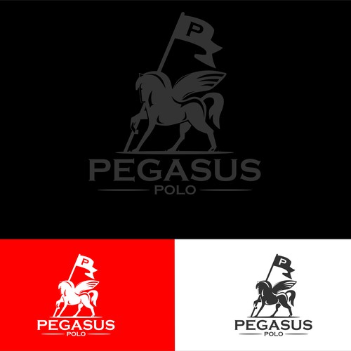 Logo design for pegasus polo