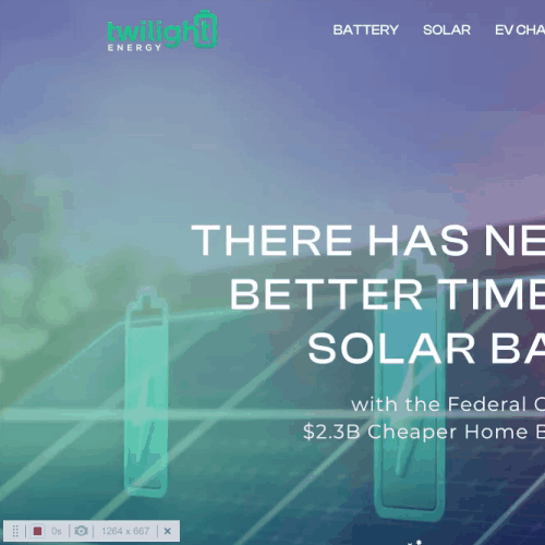 Branded Wix website for Twilight Energy