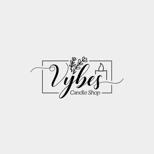 Feminine Logo for Candle Shop