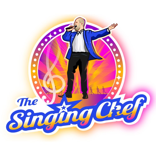 Modern and Fun Logo for a party singer