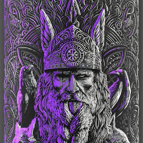 Odin's Potion | Mead Label design