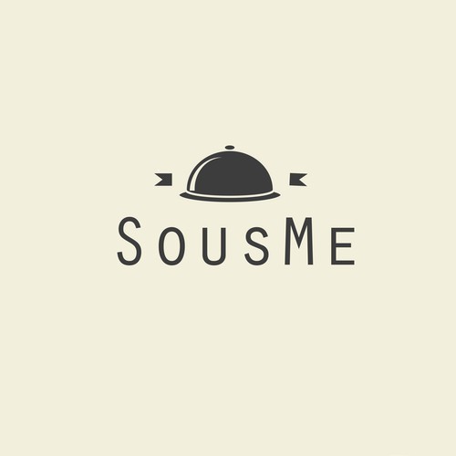 Create a logo for SousMe.xyz, the site that brings gourmet food experts to your kitchen