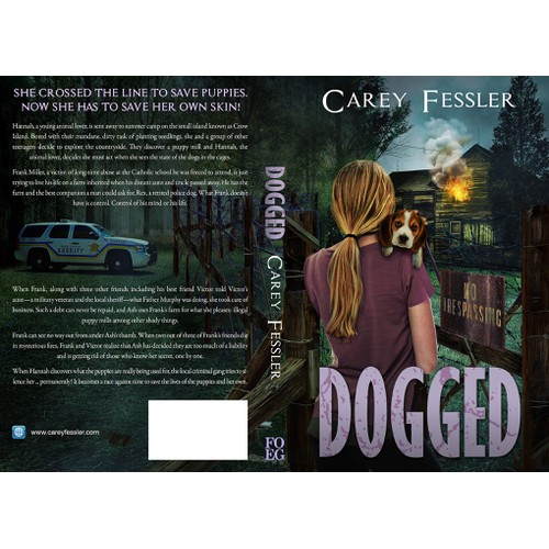 Book cover for novel Dogged by Carey Fessler