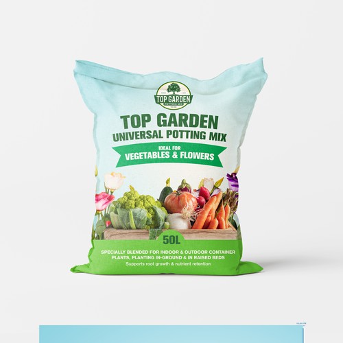 Design for universal potting mix for vegetables and flowers